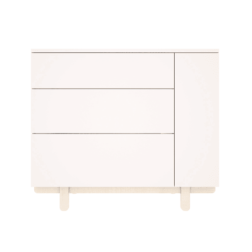 Cómoda 3 gavetas Wood Luck Romy Branco