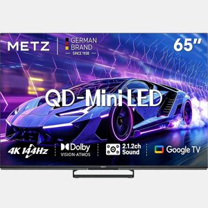 Metz Smart TV 65MNE8000Z 65 polegadas 4K Ultra HD QLED HDR preto