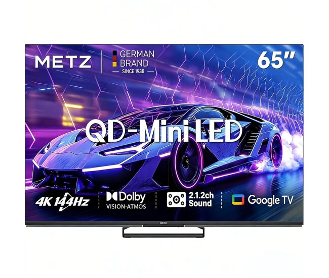 Metz smart tv 65mne8000z 65 pulgadas 4k ultra hd qled hdr negro
