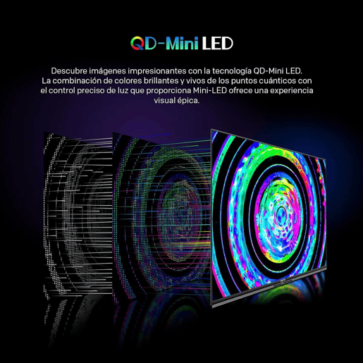 Metz Smart TV 65MNE8000Z 65 polegadas 4K Ultra HD QLED HDR preto