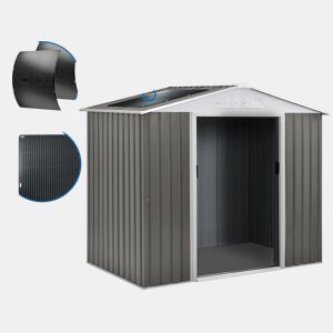 Telheiro metálico para jardim Dallas - 2,71 m² com painel solar