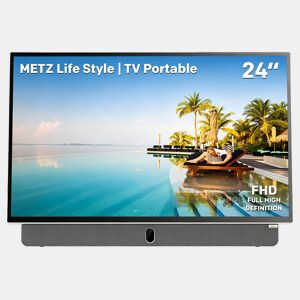 Metz Smart TV 24MPE7000Z 24 FHD WiFi DVB-T2 branco preto