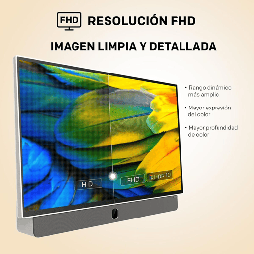 Metz Smart TV 24MPE7000Z 24 FHD WiFi DVB-T2 branco preto