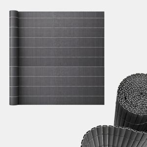 Tapete de privacidade para jardim Cefalu PVC 150x300cm 19 mm Antracite casa.pro