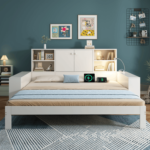 Sofá-cama individual conversível 90x200 cm de mdf,branco Sofá-cama individual conversível 90x200 cm de mdf,branco