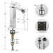 Grifo lavabo alto sobre encimera EVIO baño mezclador Grifo lavabo alto sobre encimera EVIO baño mezclador Cromo