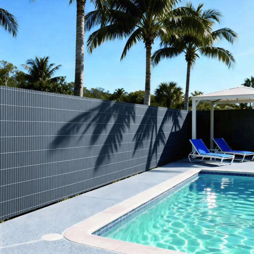 Tapete de privacidade para jardim Cefalu PVC 120x400cm 16 mm Antracite casa.pro