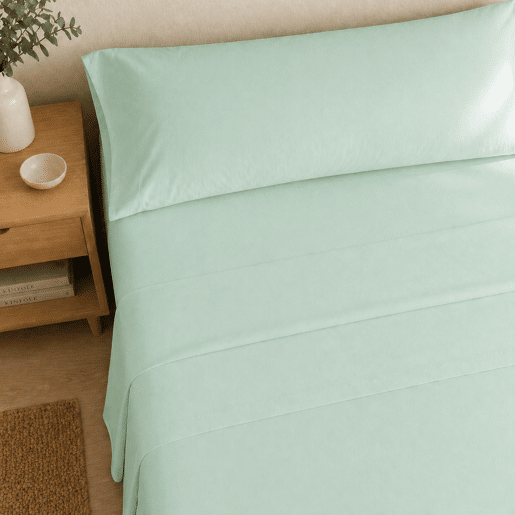 Jogo de Lençóis Turquesa Cama de 150cm 144 Fios Donegal Collections