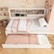 Cama nido de madera maciza Cama nido de madera maciza Blanco