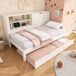 Cama nido de madera maciza Cama nido de madera maciza Blanco