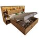 Cama de matrimonio de madera maciza 234x217 Cama de matrimonio de madera maciza 234x217 Natural
