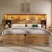 Cama de matrimonio de madera maciza 234x217 Cama de matrimonio de madera maciza 234x217 Natural