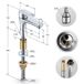 Grifo de lavabo bajo de baño mezclador monomando SOLARI Grifo de lavabo bajo de baño mezclador monomando SOLARI Cromo