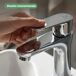 Grifo de lavabo bajo de baño mezclador monomando SOLARI Grifo de lavabo bajo de baño mezclador monomando SOLARI Cromo