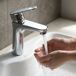 Grifo de lavabo bajo de baño mezclador monomando SOLARI Grifo de lavabo bajo de baño mezclador monomando SOLARI Cromo
