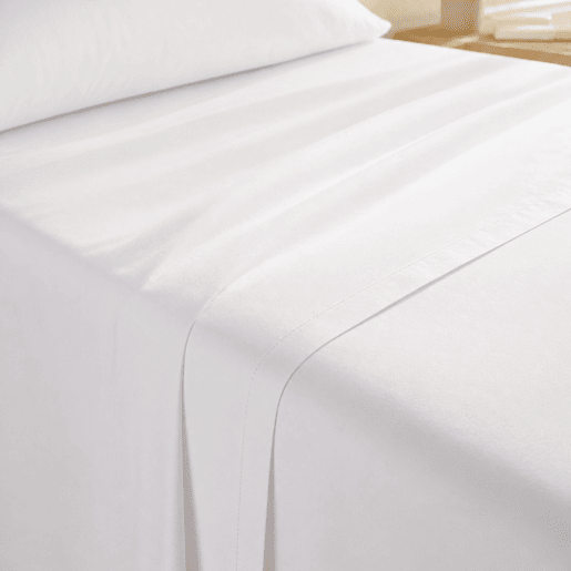 Jogo de Lençóis Branco Cama de 150cm 144 Fios Donegal Collections