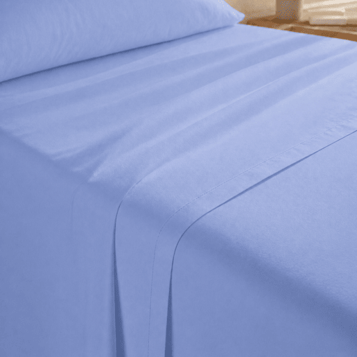 Jogo de Lençóis Azul Cama de 105cm 144 Fios Donegal Collections