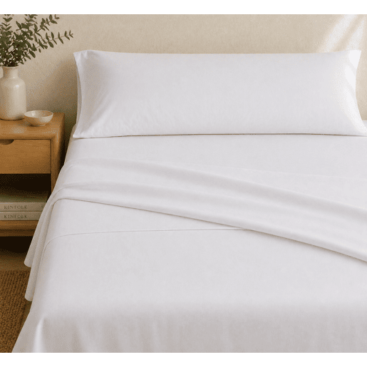 Jogo de Lençóis Branco Cama de 180cm 144 Fios Donegal Collections