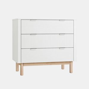 Cómoda de 3 gavetas Pinio Miloo Branco