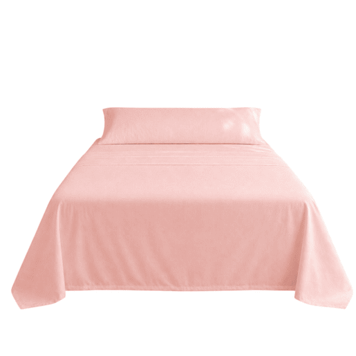 Jogo de Lençóis Rosa Cama de 135cm 144 Fios Donegal Collections