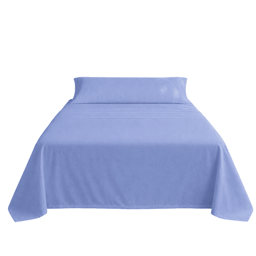 Jogo de Lençóis Azul Cama de 180cm 144 Fios Donegal Collections