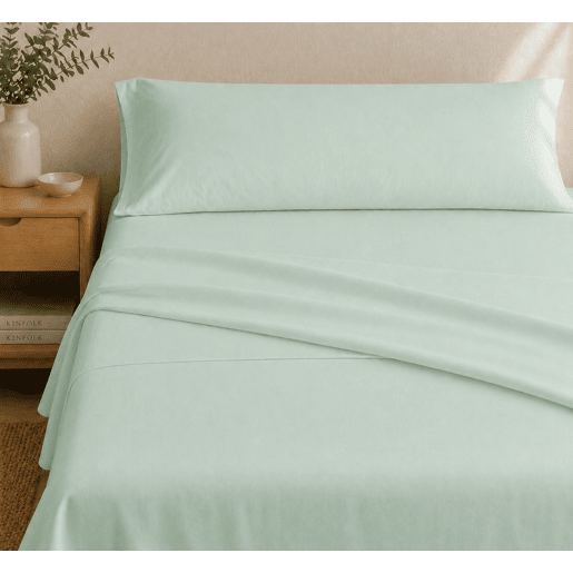 Jogo de Lençóis Turquesa Cama de 180cm 144 Fios Donegal Collections