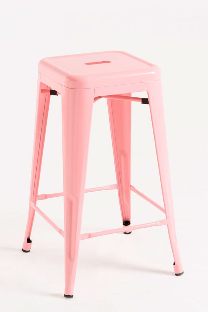 Taburete torix bajo - rosa