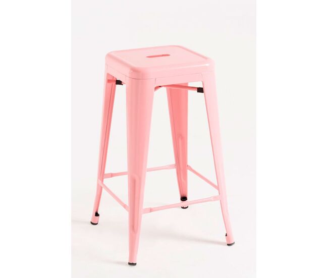 Taburete torix bajo - rosa