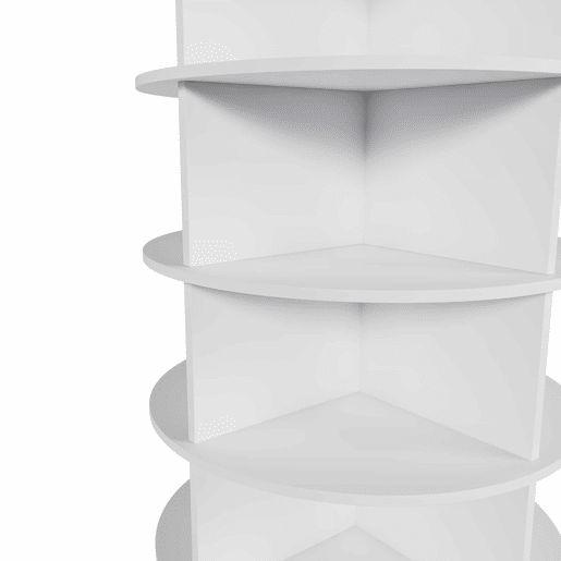 Organizador giratório de sapatos com 8 níveis - Organizador de sapatos giratório a 360°, independente - Branco Organizador giratório de sapatos com 8 níveis - Organizador de sapatos giratório a 360°, independente - Branco