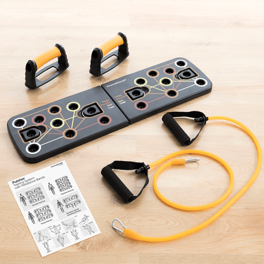 Pack Tábua de Flexões, Bandas Elásticas e Cinta Sauna InnovaGoods Pack Tábua de Flexões, Bandas Elásticas e Cinta Sauna InnovaGoods