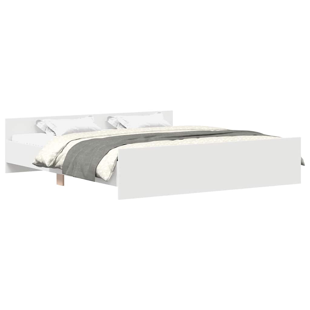 Estructura de cama matrimonial 163x203 Blanco