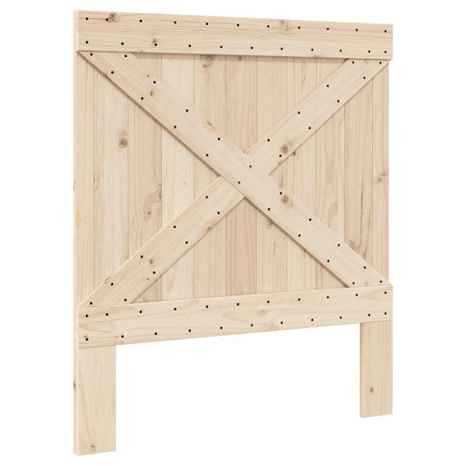 Estrutura de cama de solteiro para adultos com cabeceira 90x200 cm pinho maciço
