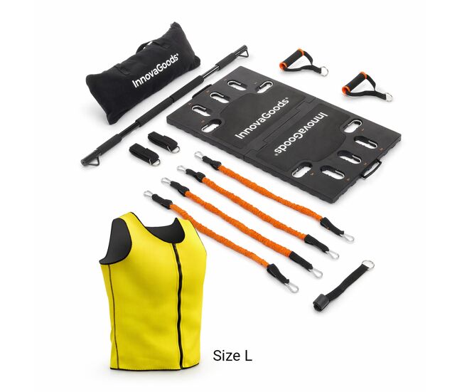 Pack entrenamiento portátil y chaleco deportivo sauna innovagoods
