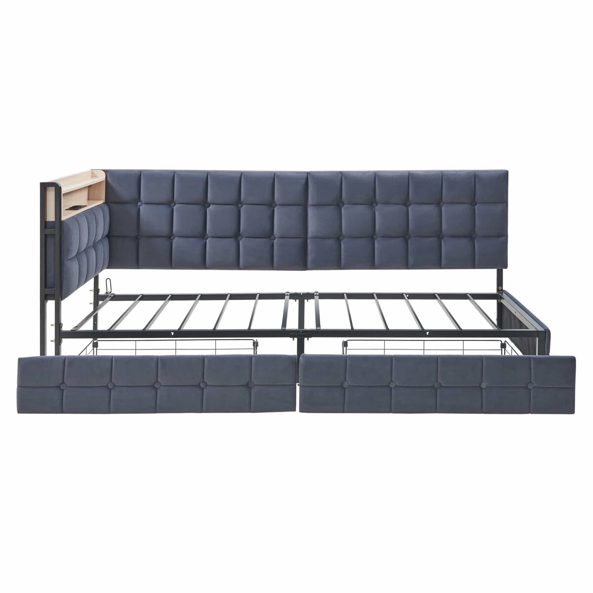 Camas individuales 99x208 Gris