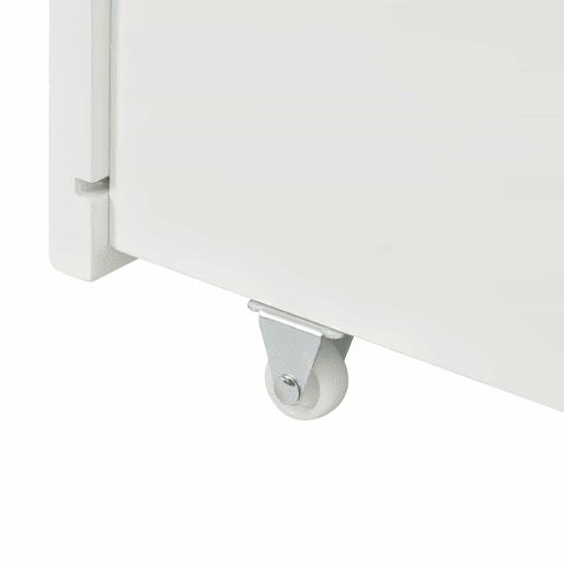 Gavetas para cama 93x66,5x20 cm - 2 gavetas, arrumação debaixo da cama, MDF + rodas, branco