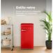 EVVO Mini frigorífico F26BK Retro EVVO Mini frigorífico F26BK Retro Rojo