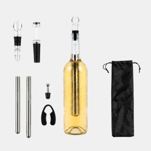 Conjunto de acessórios para vinho com bolsa de transporte InnovaGoods