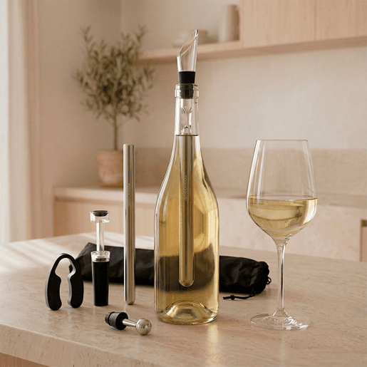 Conjunto de acessórios para vinho com bolsa de transporte InnovaGoods