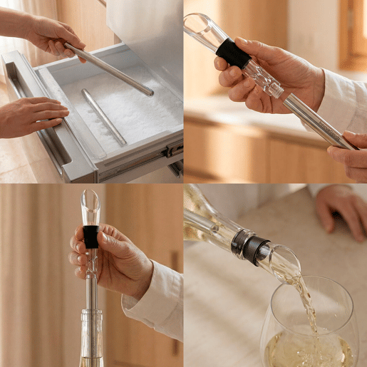 Conjunto de acessórios para vinho com bolsa de transporte InnovaGoods