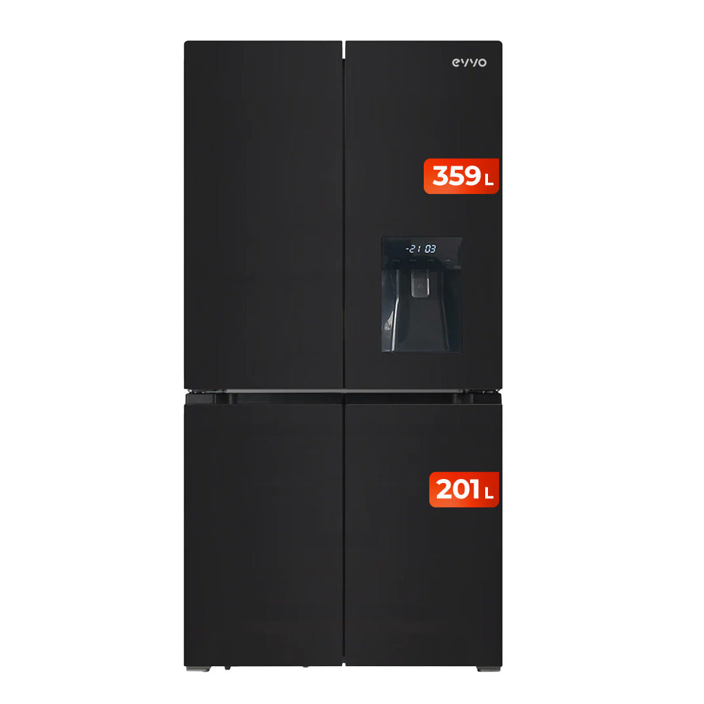 Frigorífico 4 puertas EVVO F100B Glass Aqua