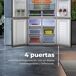 Frigorífico 4 puertas EVVO F100B Glass Aqua Frigorífico 4 puertas EVVO F100B Glass Aqua Negro