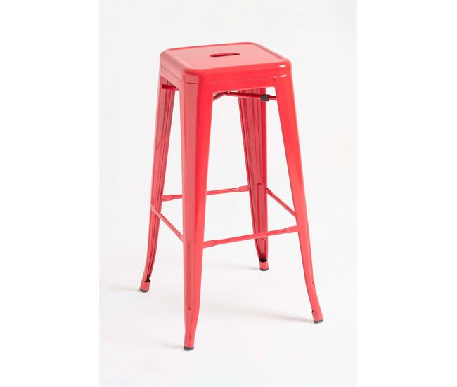 Taburete torix alto - rojo