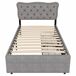 Camas individuales 90x203 Camas individuales 90x203 Gris