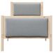 Estructura de cama individual para adultos 85x209 Estructura de cama individual para adultos 85x209 Blanco/ Gris Claro