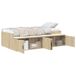 Estructura de cama individual para adultos 118x203 Estructura de cama individual para adultos 118x203 Gris