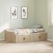 Estructura de cama individual para adultos 118x203 Estructura de cama individual para adultos 118x203 Gris
