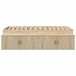 Estructura de cama individual para adultos 118x203 Estructura de cama individual para adultos 118x203 Gris
