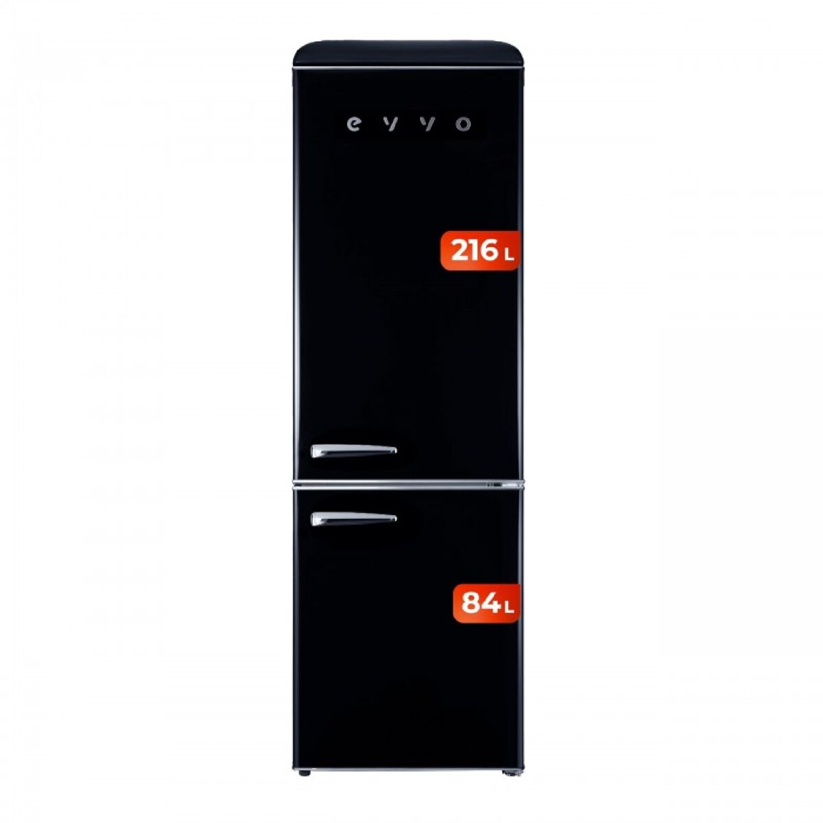 Frigorífico Combi EVVO F55BK Retro