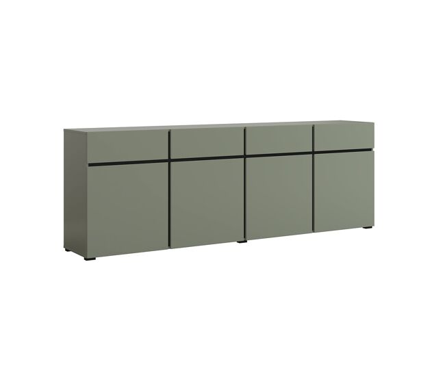 Bufé 4 puertas 4 cajones lilia verde