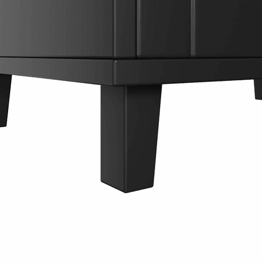 Móvel de casa de banho com lavatório 76x46x86,5 cm - gavetas com corrediças silenciosas, portas com fecho suave, puxadores dourados, detalhes em rattan, lavatório em cerâmica - preto